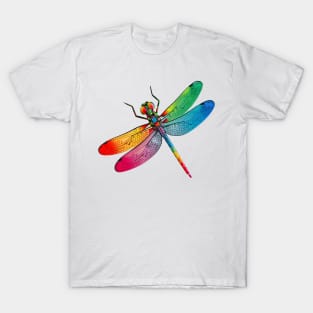 Colorful Dragon Fly T-Shirt